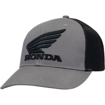 HONDA CURVED BILL TRUCKER HAT - CHARCOAL/BLACK